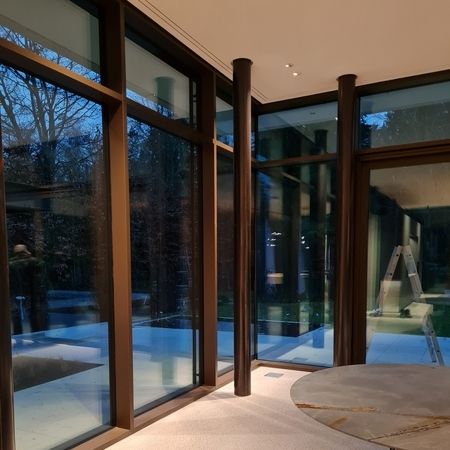 Wohnraum Glasfassade